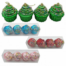 CANDY SET 4 CUPCAKE CM.6X5 COL.ASS (12pz)